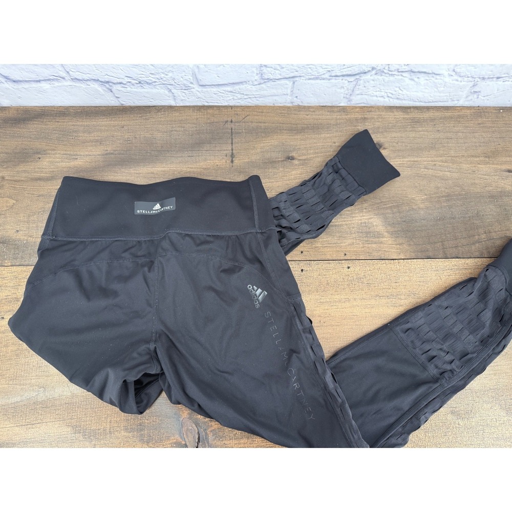 Adidas by Stella McCartney Black Athleisure Cutout Leggings Womens Size Medium